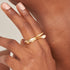 Gold Glam Adjustable Signet Ring